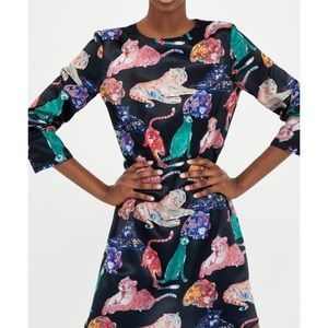 Zara Tiger Print Dress